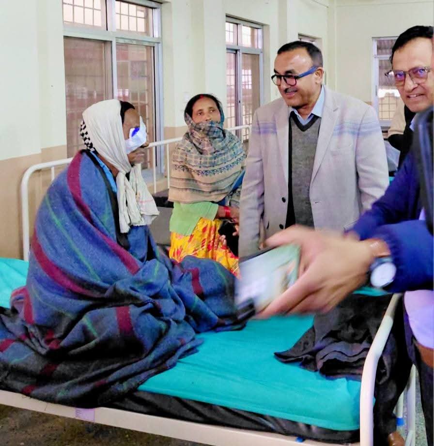 आँखा अस्पताल परासीद्वारा निःशुल्क आँखा परीक्षण: १६१ जनाले सेवा लिए