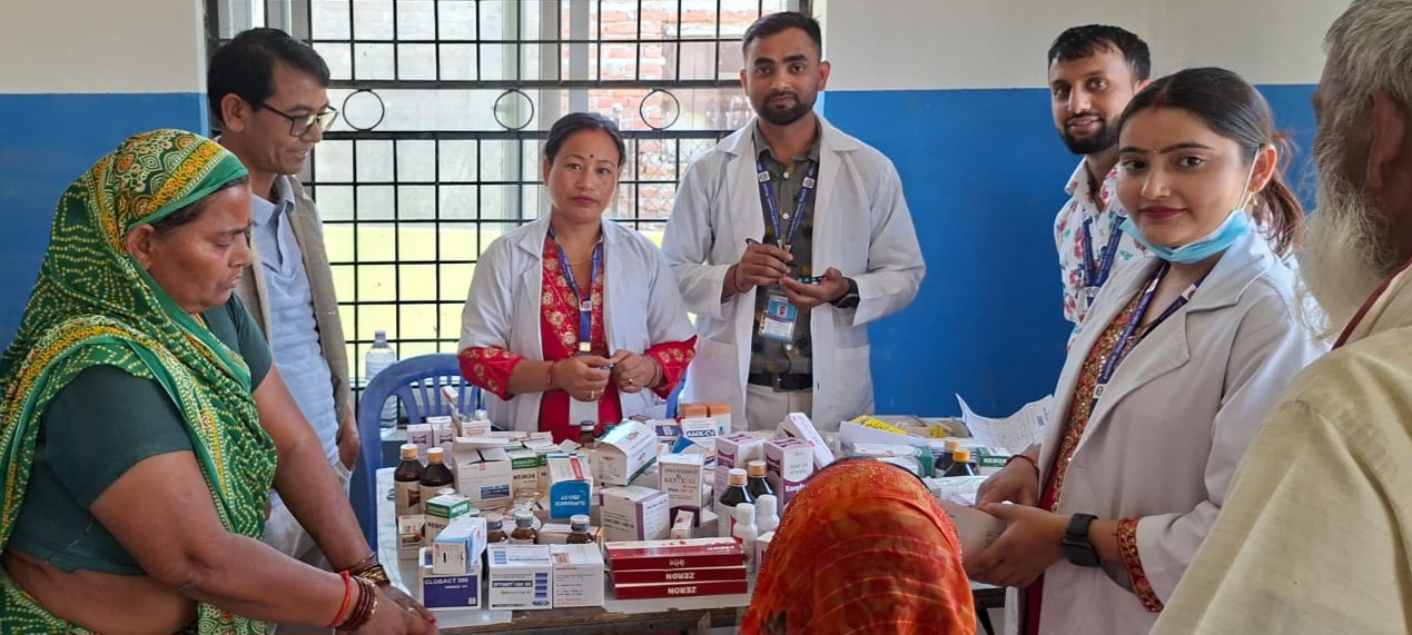 सरावलमा निःशुल्क स्वास्थ्य शिविरः २३९ जना स्थानीय लाभांवित