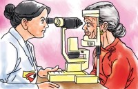 निःशुल्क आँखा शिविरमा १ सय २३ जना मोतियाबिन्दुका बिरामी भेटिए