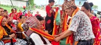 सुनवल १३ घिउडल्लामा तीज उत्सवः १३ जना जेष्ठ नागरिकलाई नगद सहित सम्मान