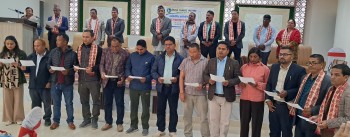 पत्रकार महासङ्घ नवलपरासीमा नवनिर्वाचित समितिलाई पद हस्तान्तरण