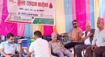सयपत्री सहकारीद्वारा सुनवलमा रक्तदानः ४ महिला सहित २८ रक्तदाता रक्तदानमा सहभागी   