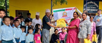 रजत बर्षको अवसरमा सयपत्री साकोसद्वारा ६० जनालाई फलफूल वितरण 